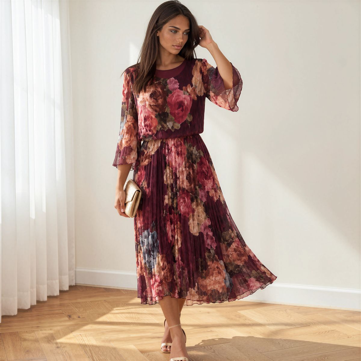 Vestido Belinda Burdeos