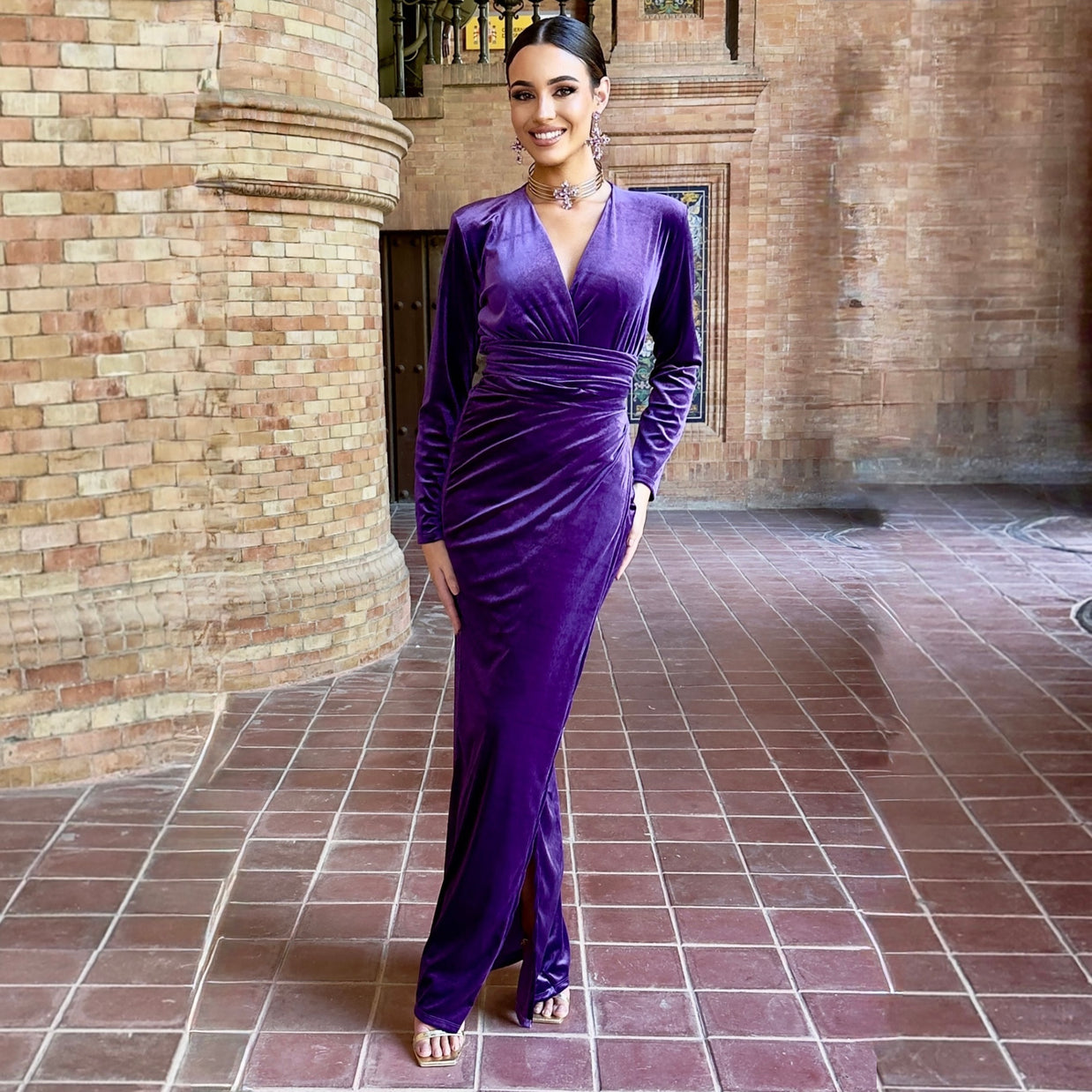 Vestido Imperio terciopelo