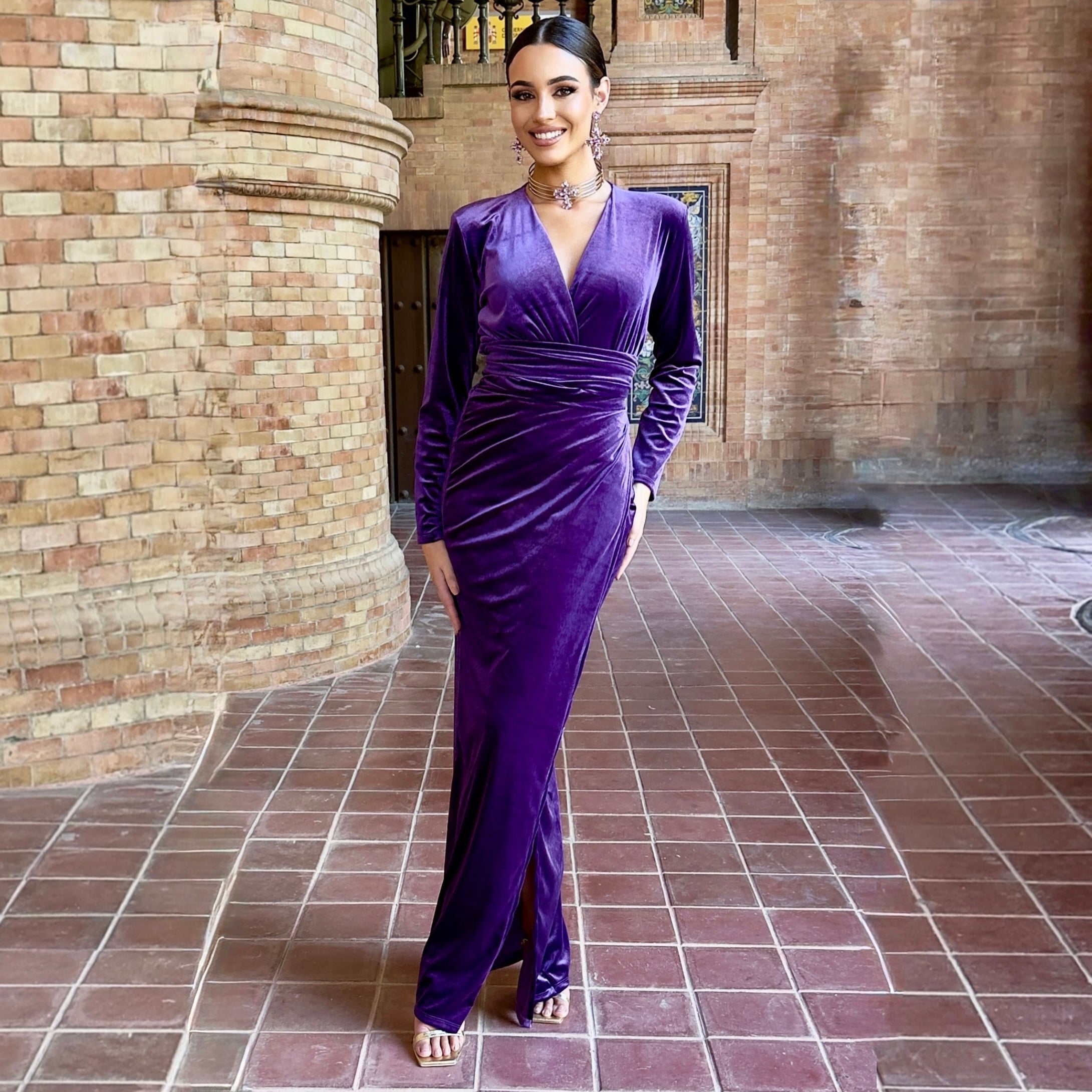 Vestido Imperio terciopelo