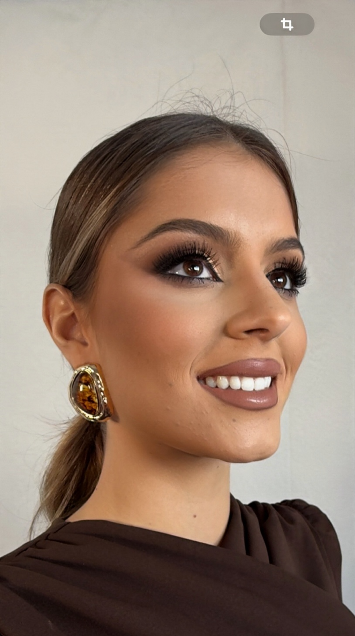 Pendientes Noiana Marrón