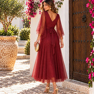 Vestido Susana Burdeos