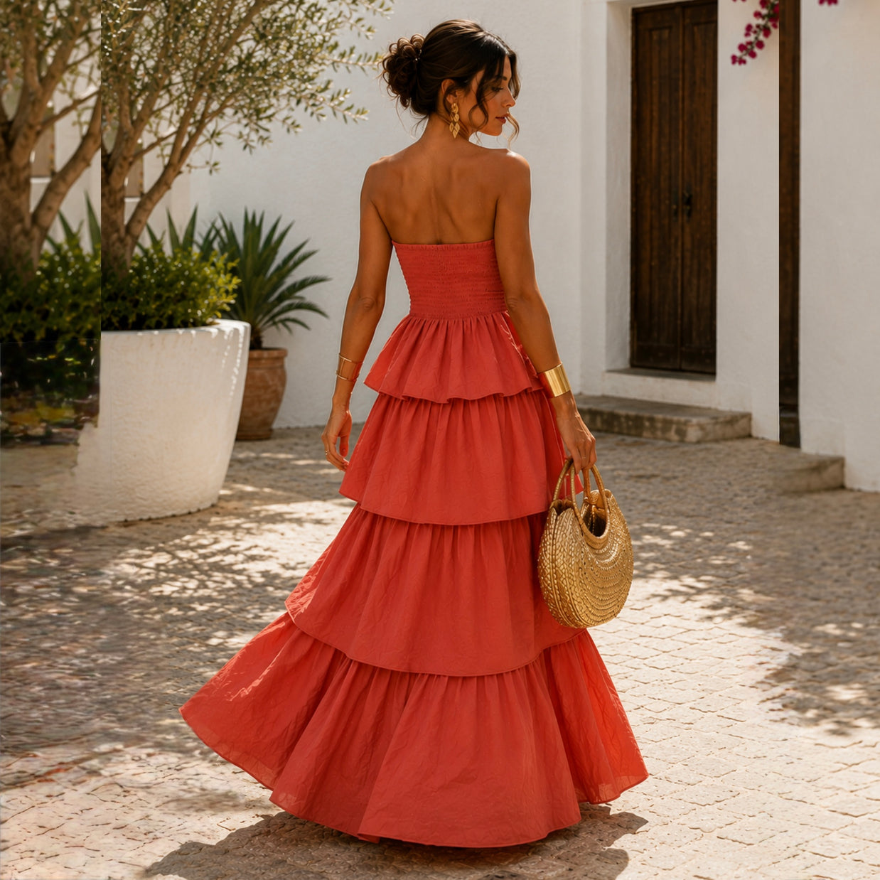 Vestido Candela Coral