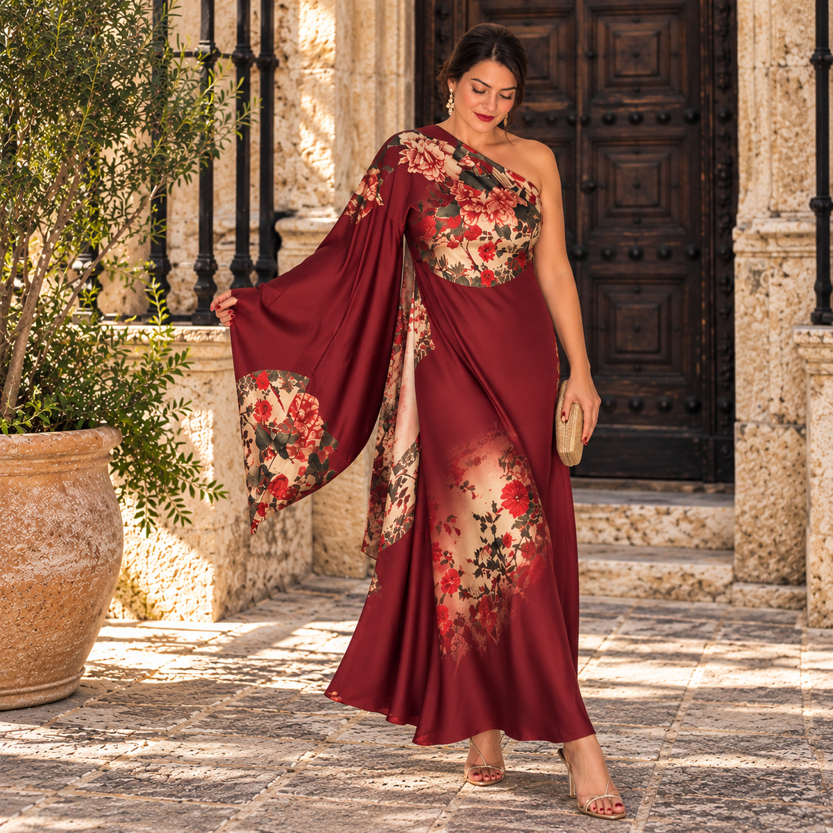 Vestido Akira Burdeos