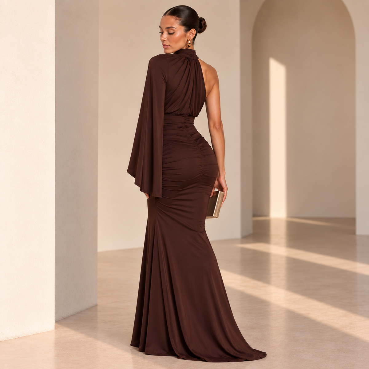 Vestido Desiré marrón