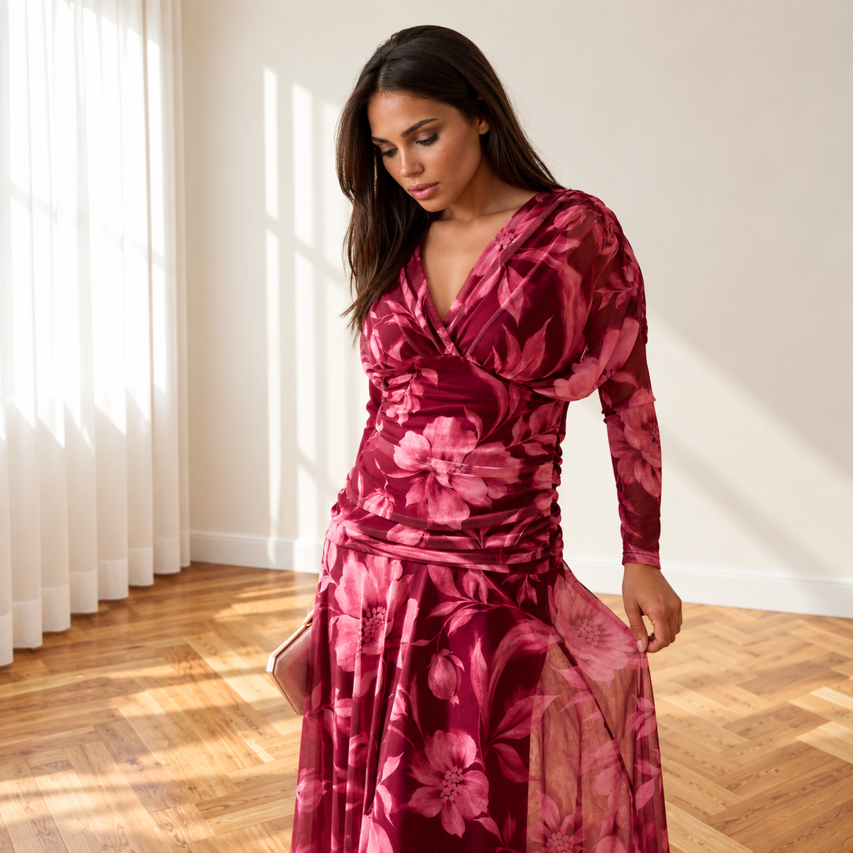 Vestido Olivia Buganvilla