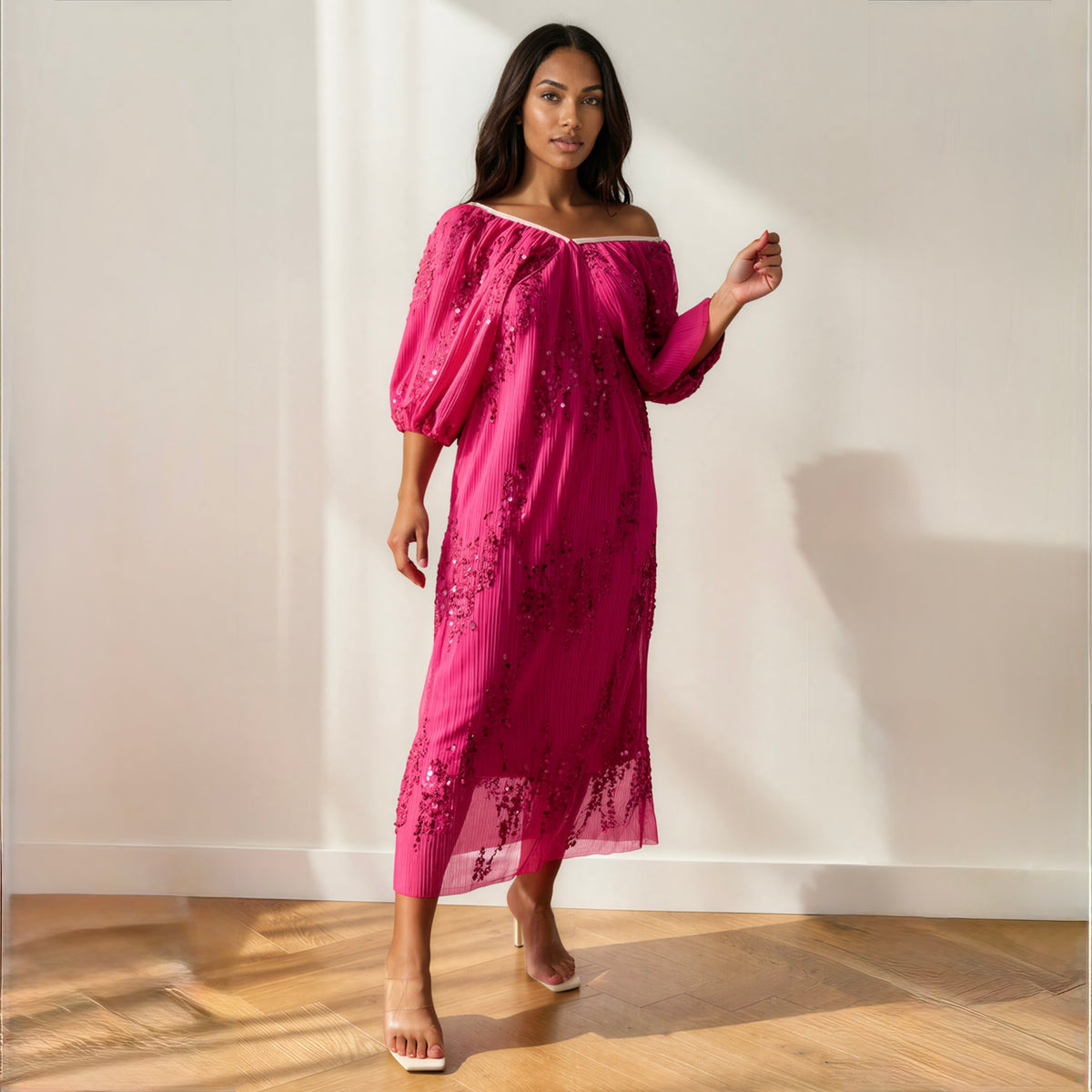 Vestido Mila Rosa Fucsia