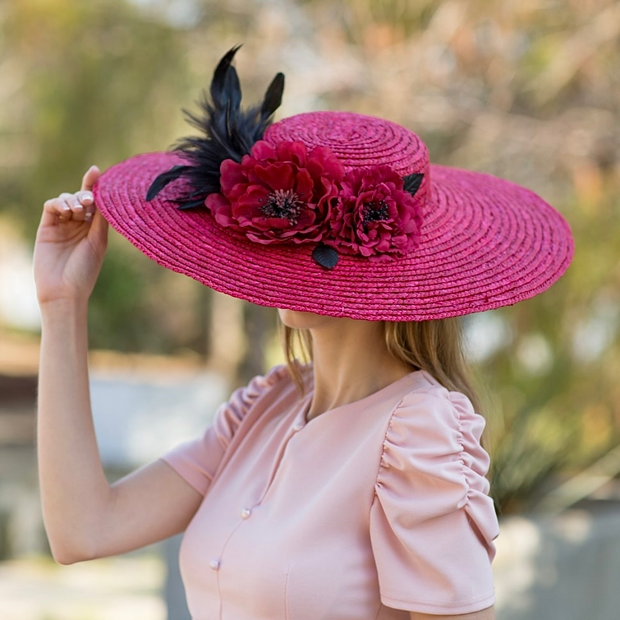 Pamela de paja natural fresa