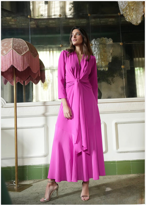 Vestido Jakie dune midi capa lazada