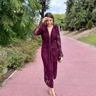 Vestido Dafne Burdeos