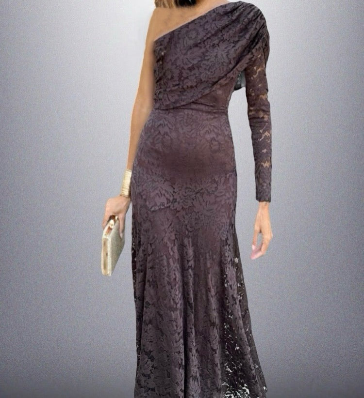 Vestido Marlene Marrón