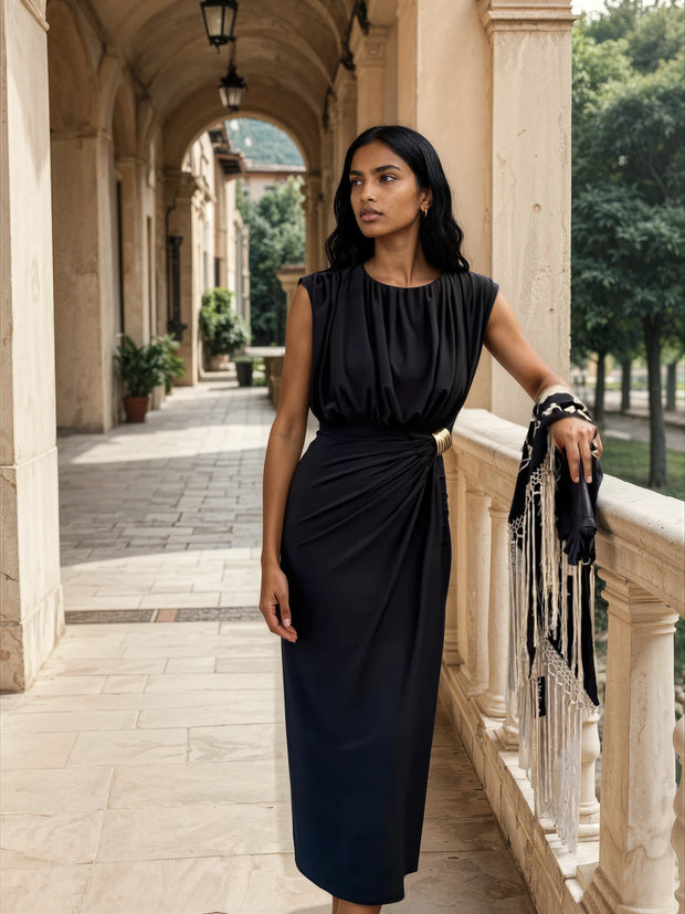 Vestido Lourdes / primavera Negro