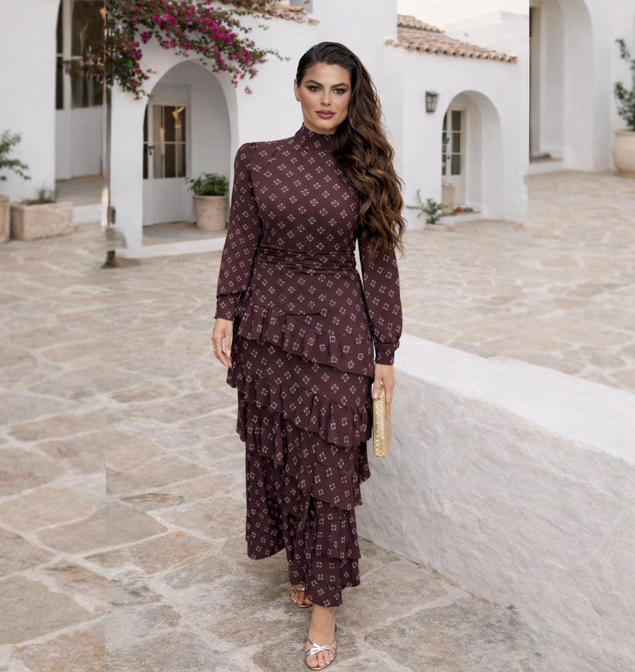 Vestido Marta marrón