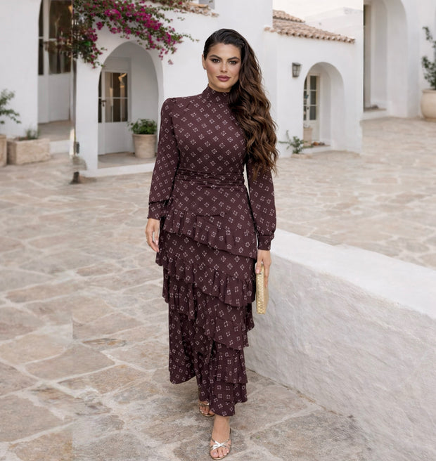 Vestido Marta marrón