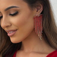 Pendientes Corazón cascada cristal