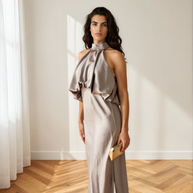 Vestido Sibila champán