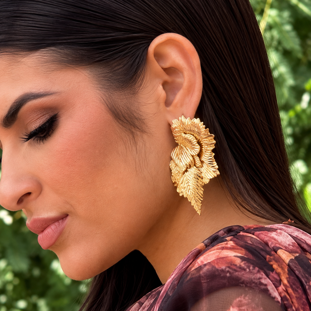 Pendientes Dina hojas