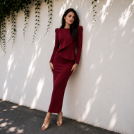 Vestido Allegra Burdeos
