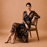 Vestido Olivia flores