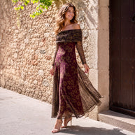 Vestido Catrina vino
