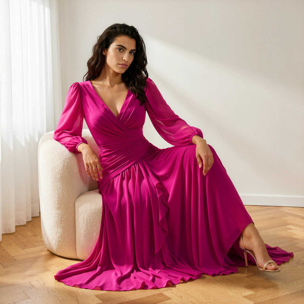 Vestido Miranda Buganvilla