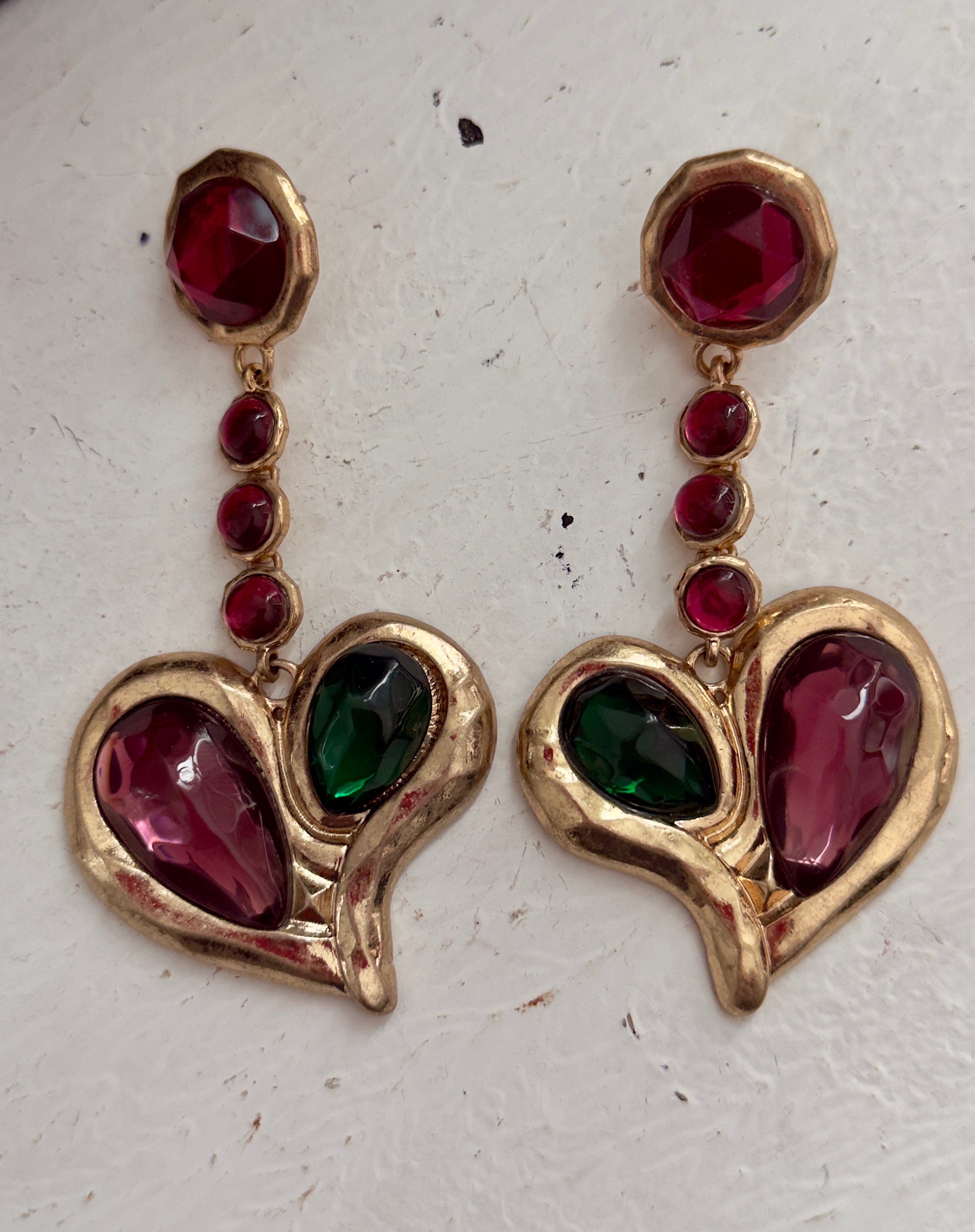 Pendientes corazón Deco