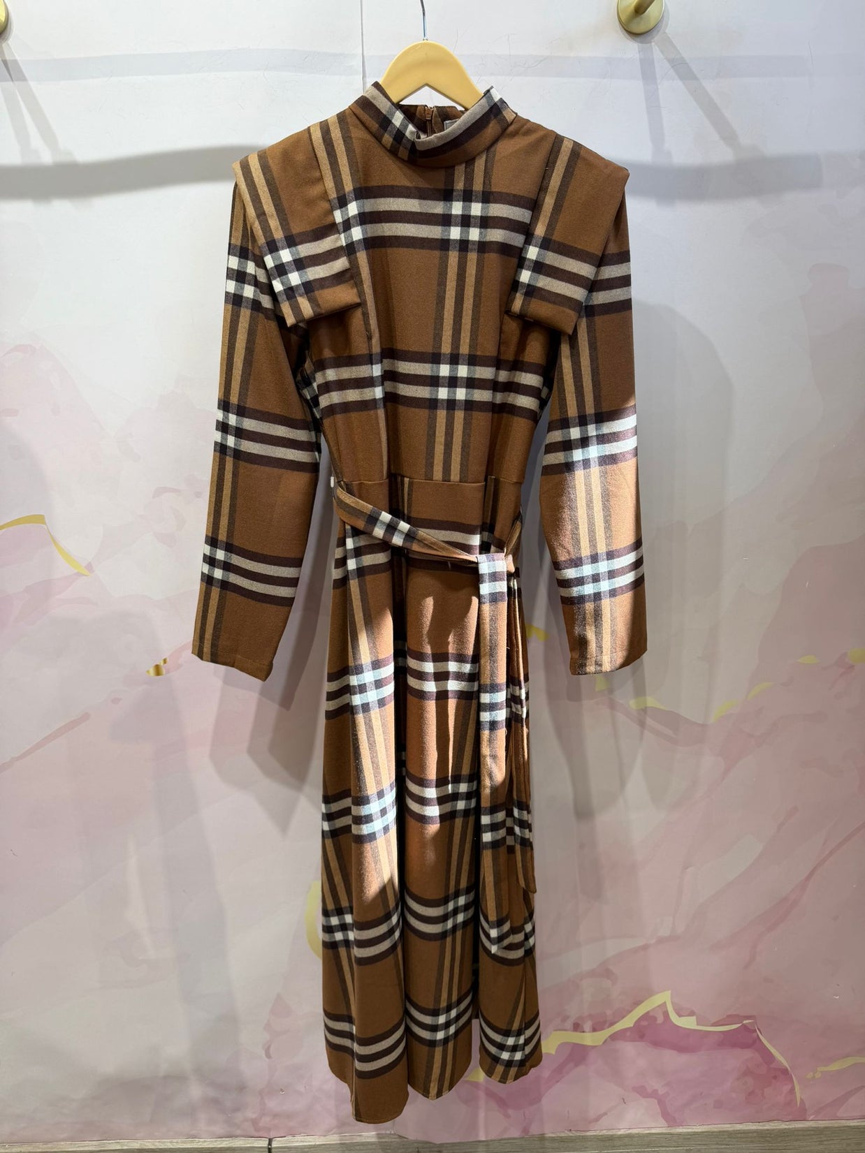 Vestido Mabel camel