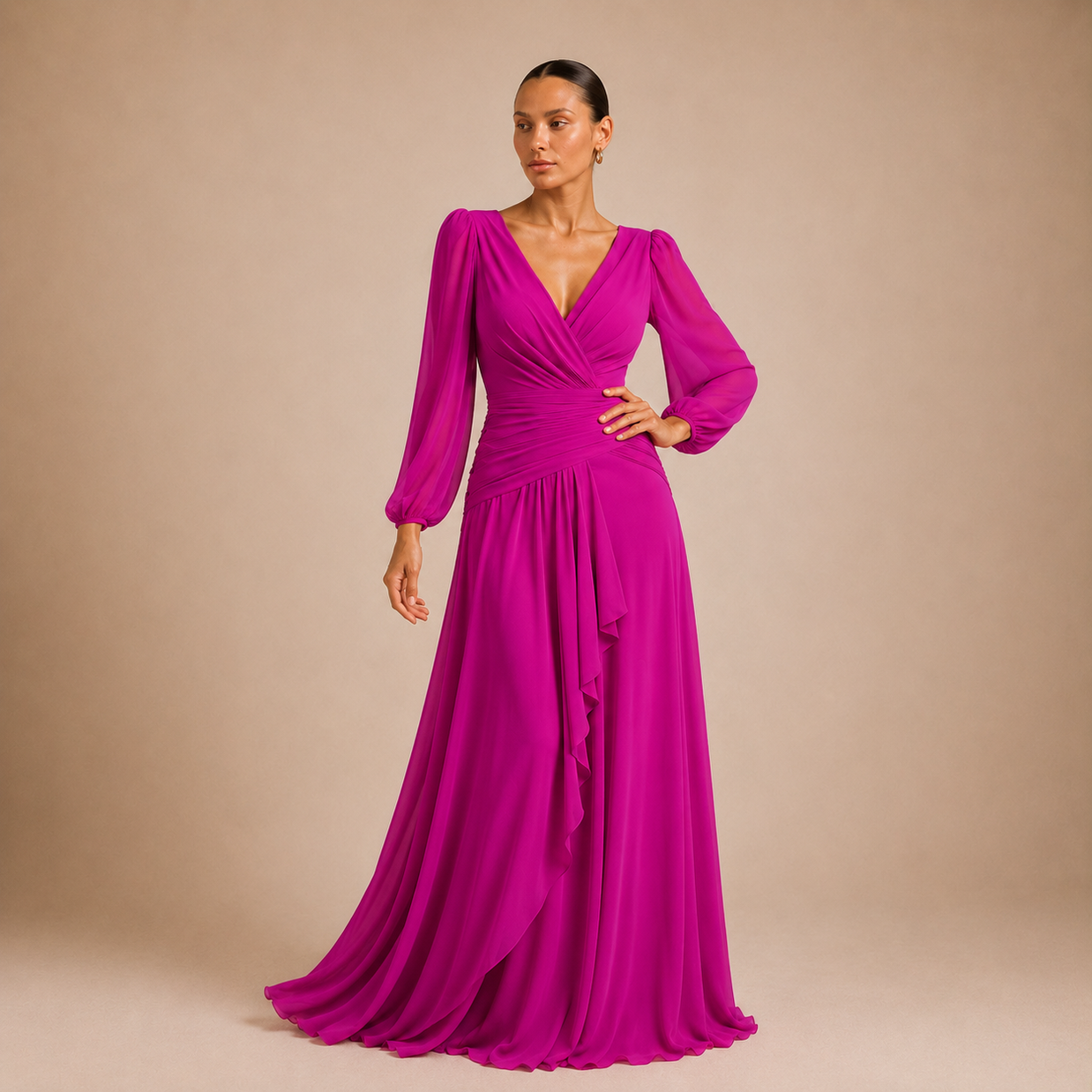 Vestido Miranda Buganvilla