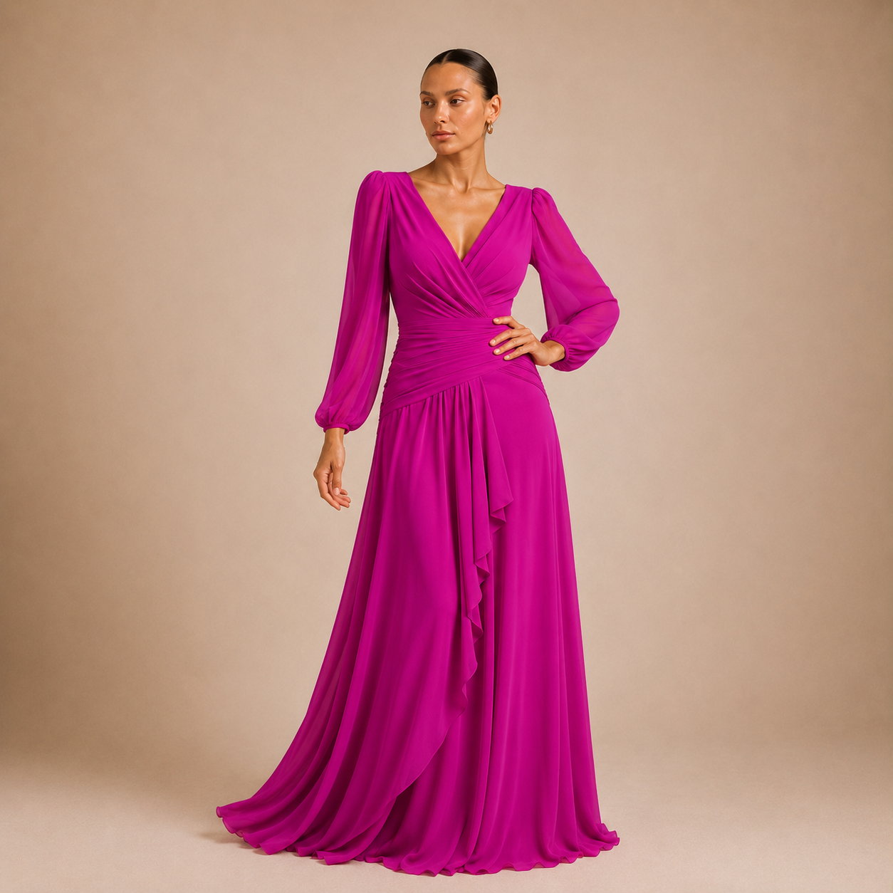 Vestido Miranda Buganvilla
