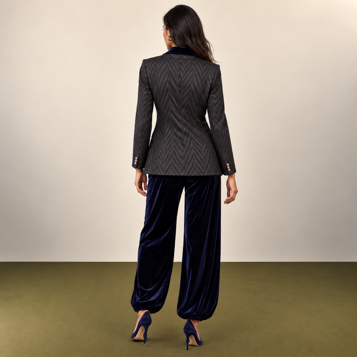 Traje pantalón Velvet Azul