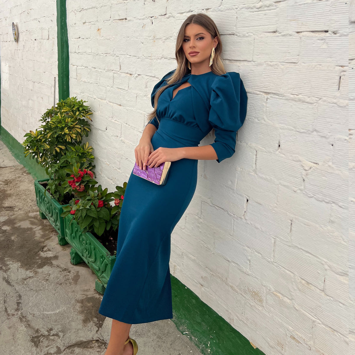Vestido Lola Petróleo