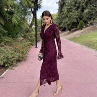 Vestido Dafne Burdeos