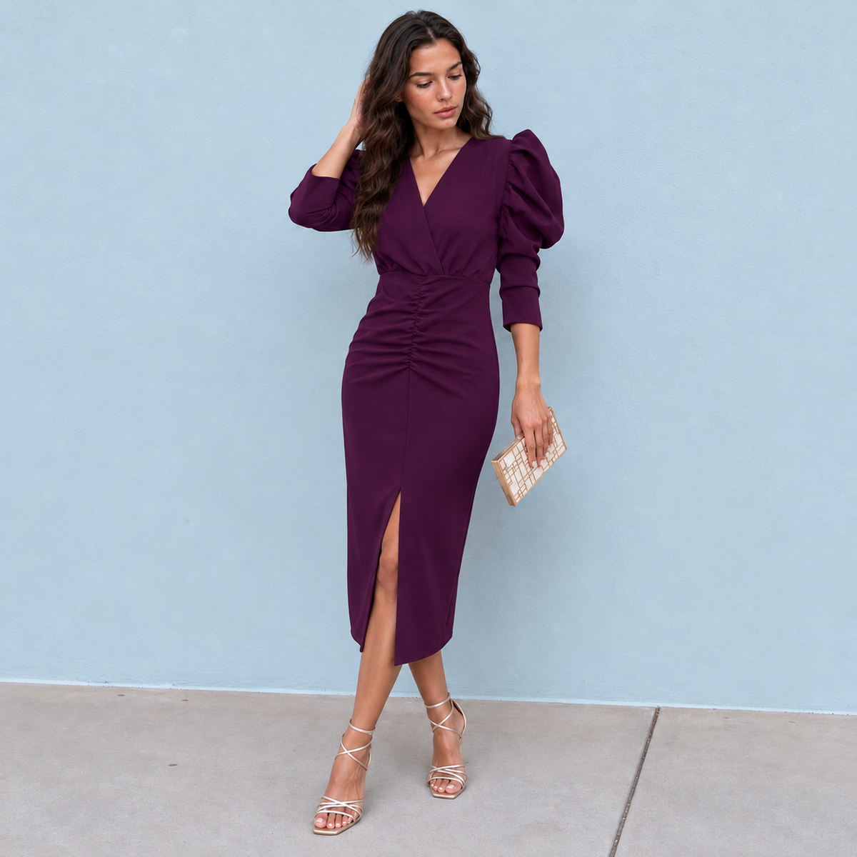 Vestido Mía Berenjena