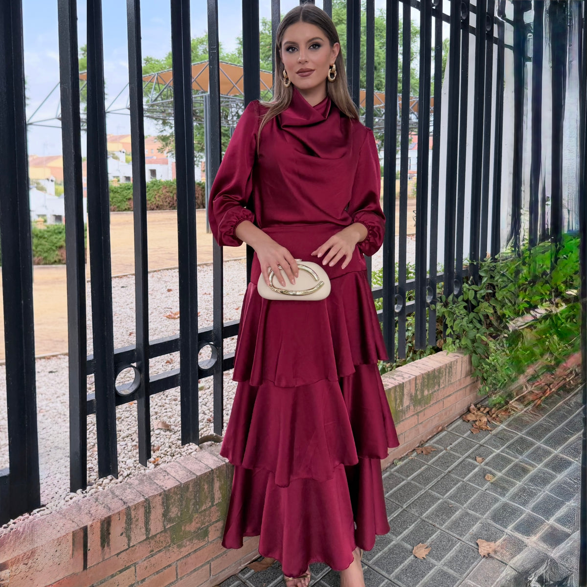 Conjunto Emily Burdeos
