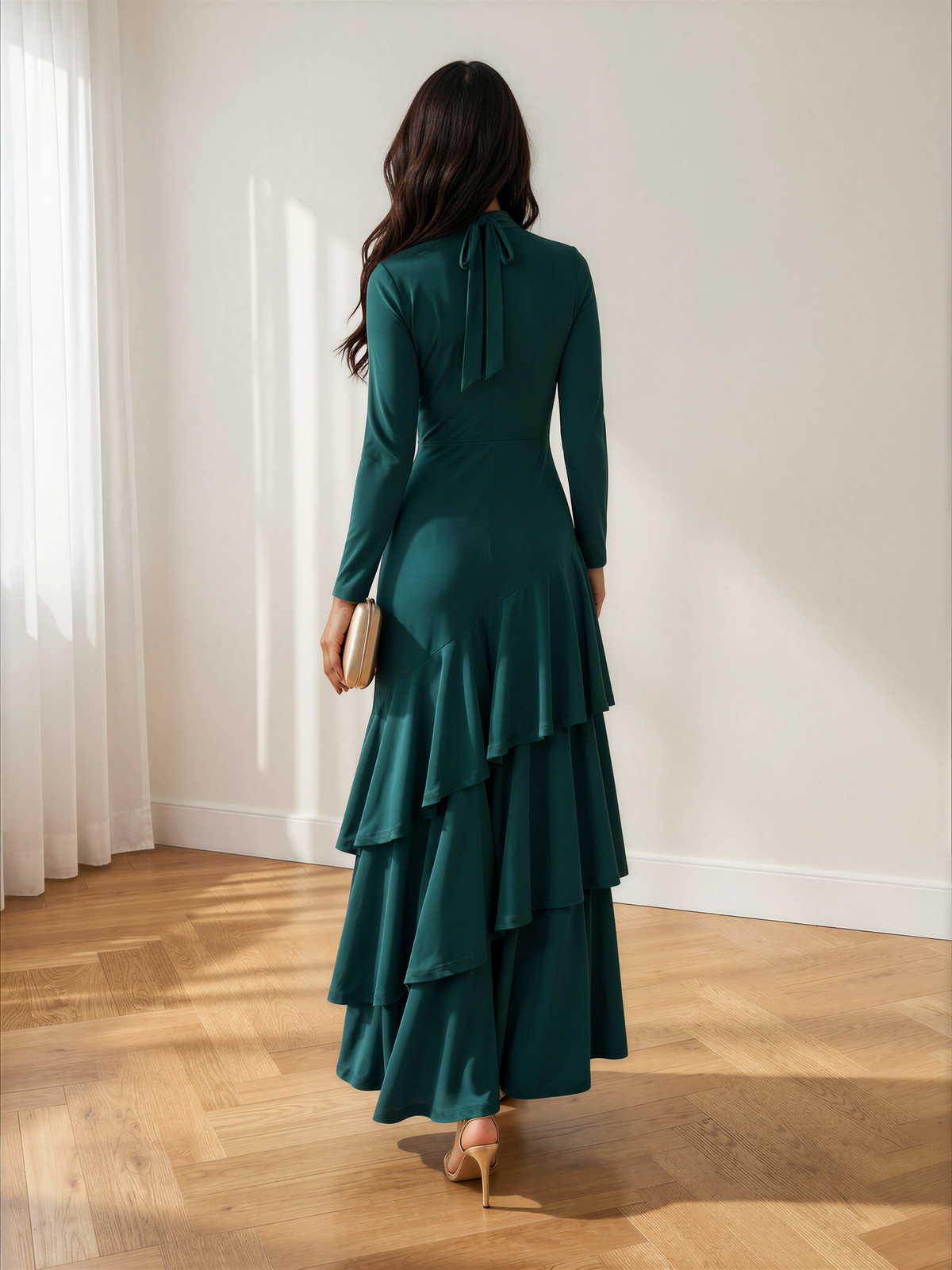 Vestido Carolina Petróleo