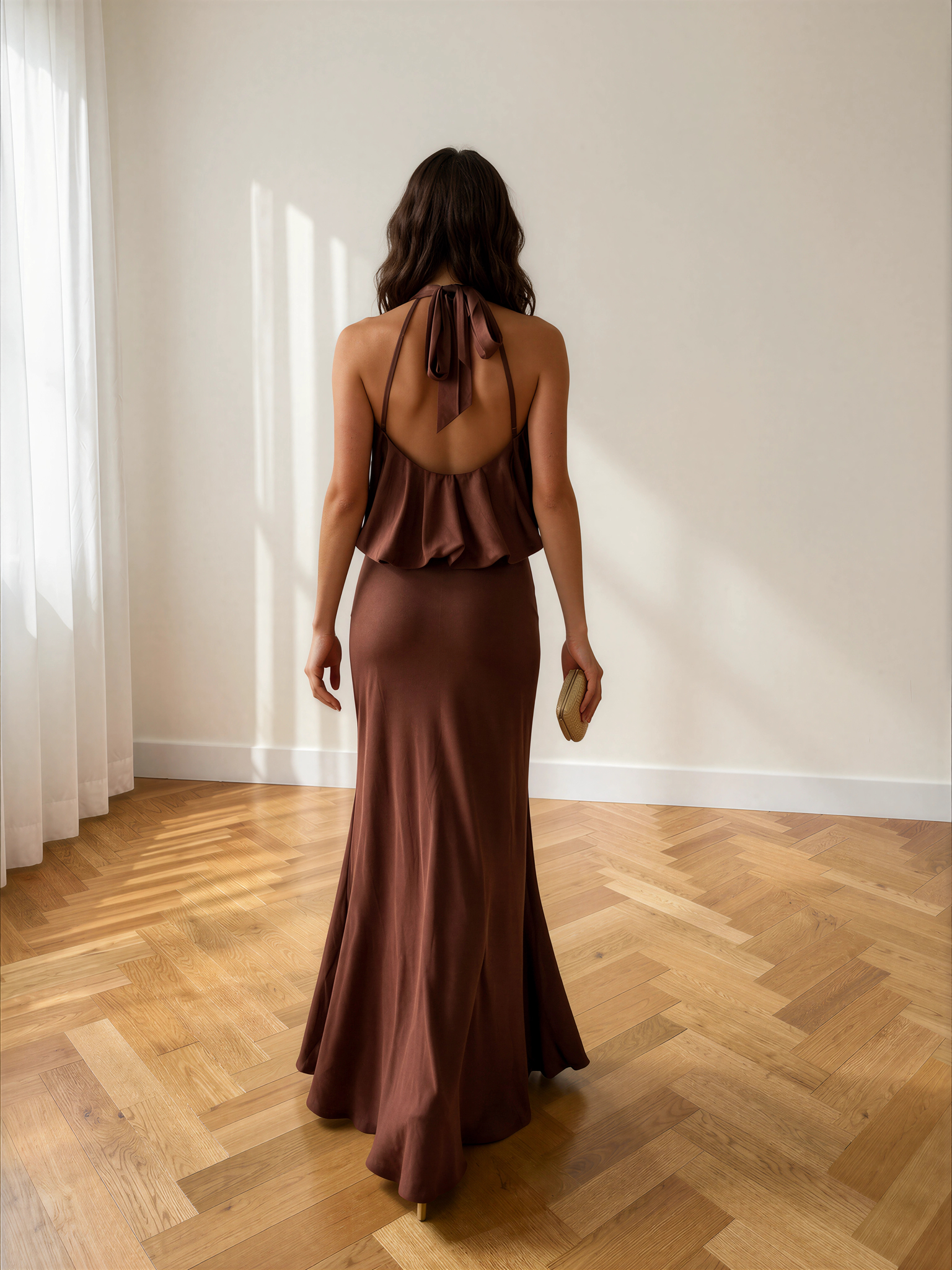 Vestido Sibila Marrón