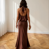 Vestido Sibila Marrón