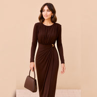 Vestido Lourdes Marrón