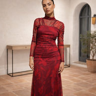 Vestido Meye Burdeos