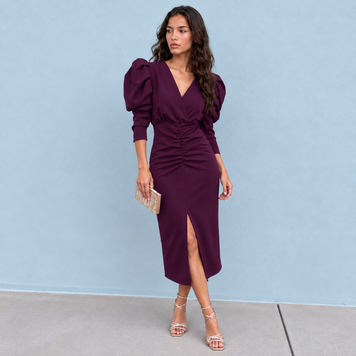 Vestido Mía Berenjena