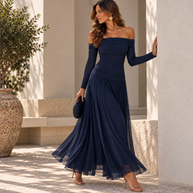 Vestido Teresa Azul Marino