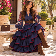 Blusa Lía Azul Marino