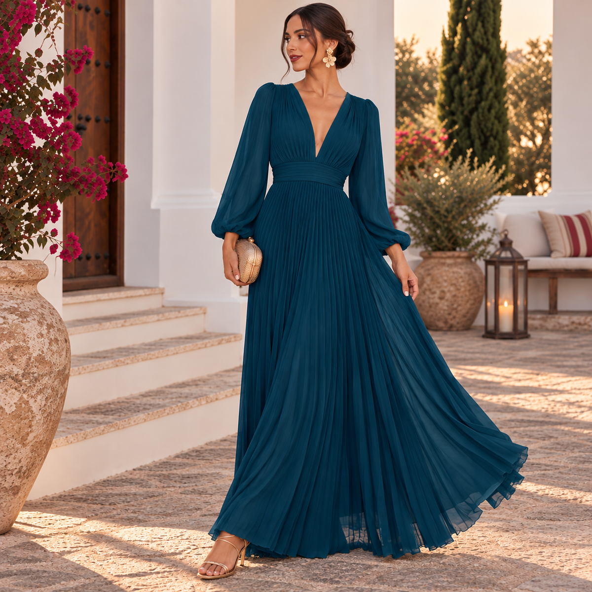 Vestido Valeria petróleo
