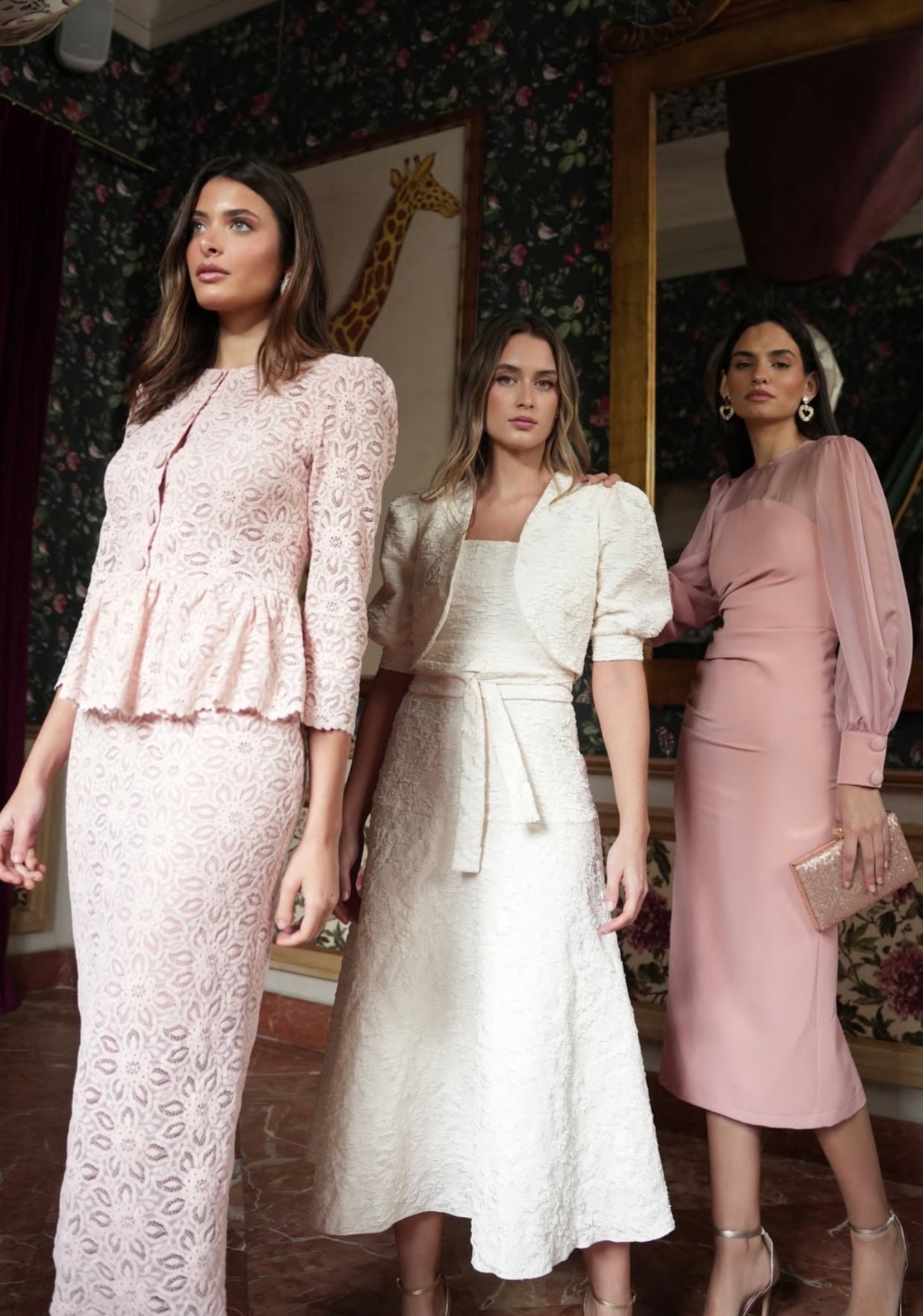 Conjunto Alanis blonda top falda nude (Madre comúnion)