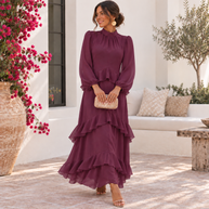 Vestido Cora Berenjena