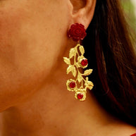 Pendientes Cintia Rojo