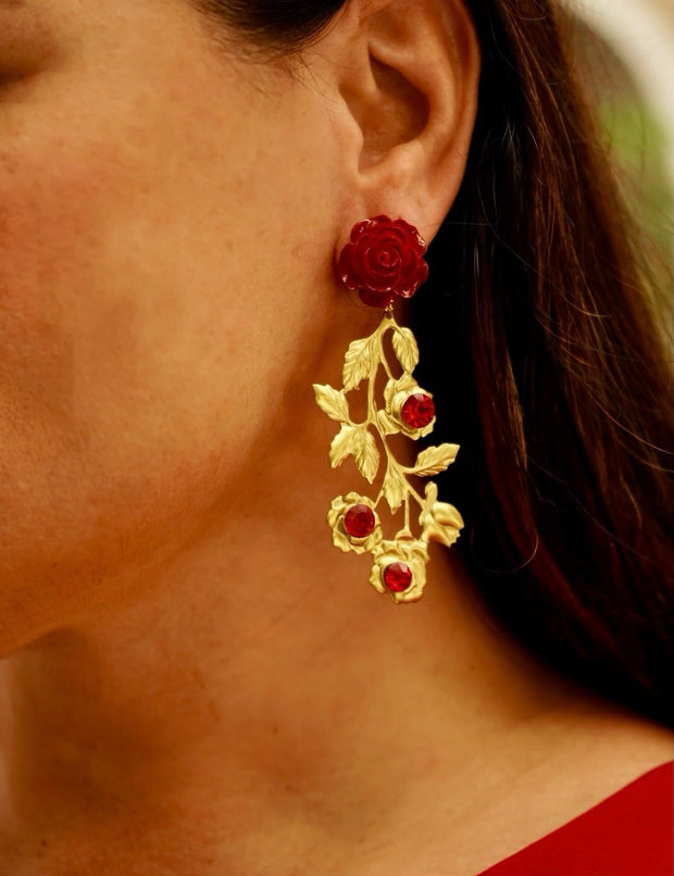 Pendientes Cintia Rojo