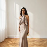 Vestido Sibila champán