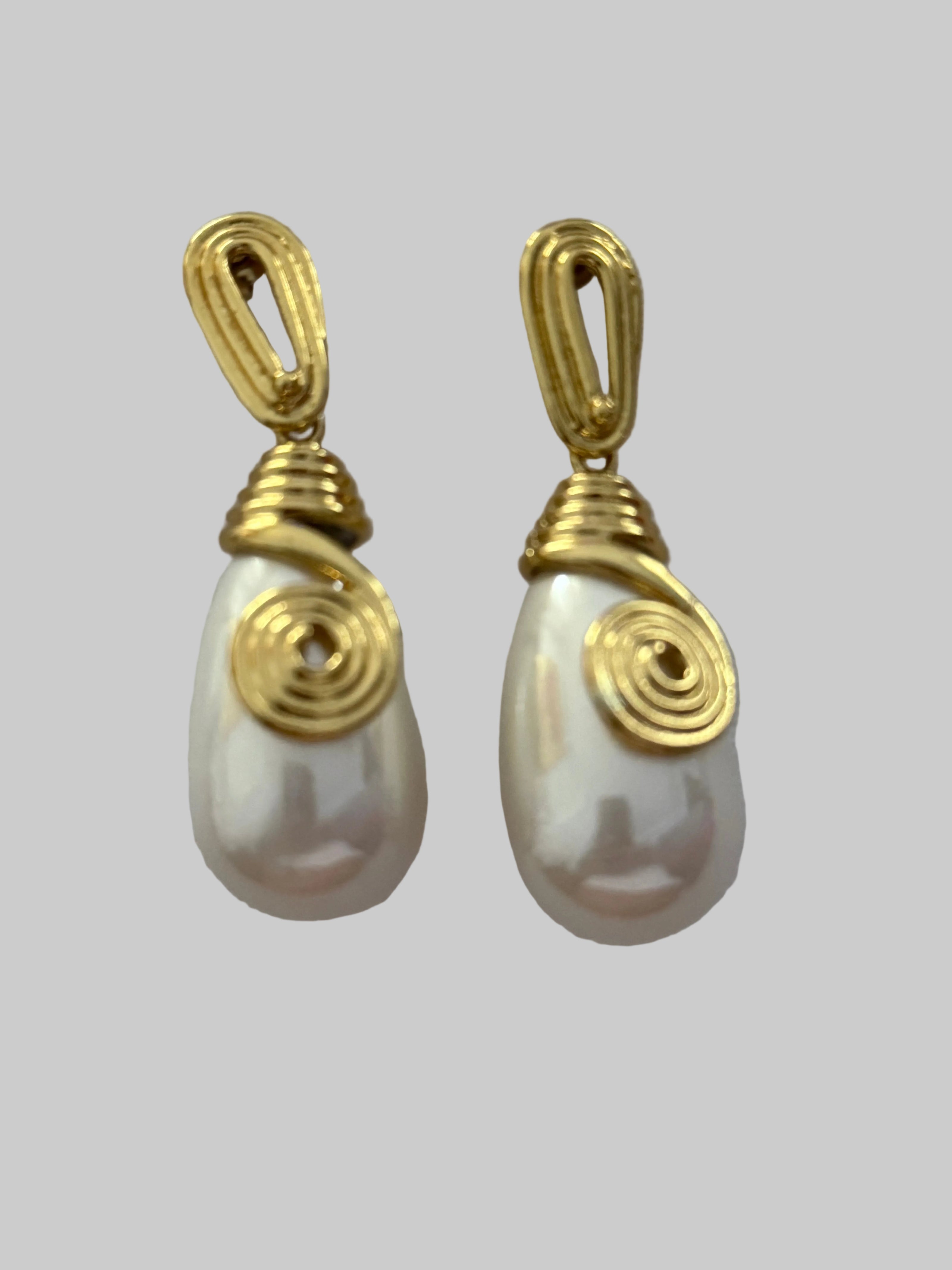 Pendientes Gota Perlas Grecia
