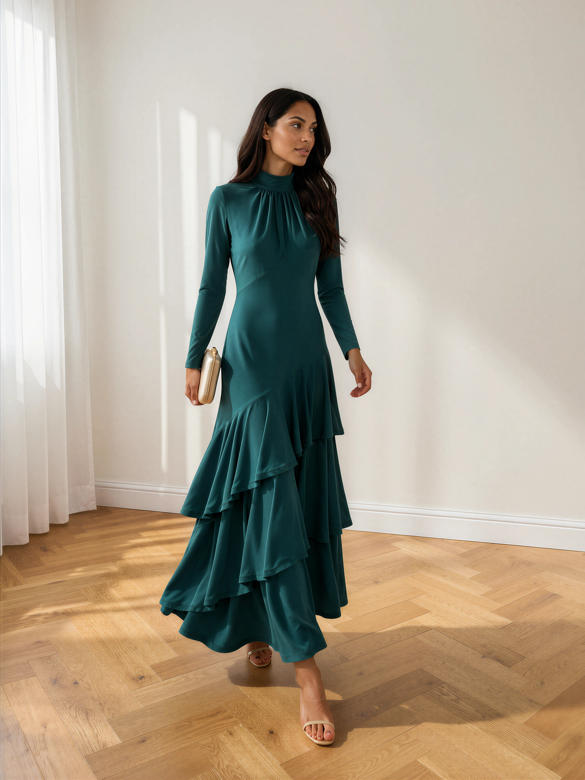 Vestido Carolina Petróleo