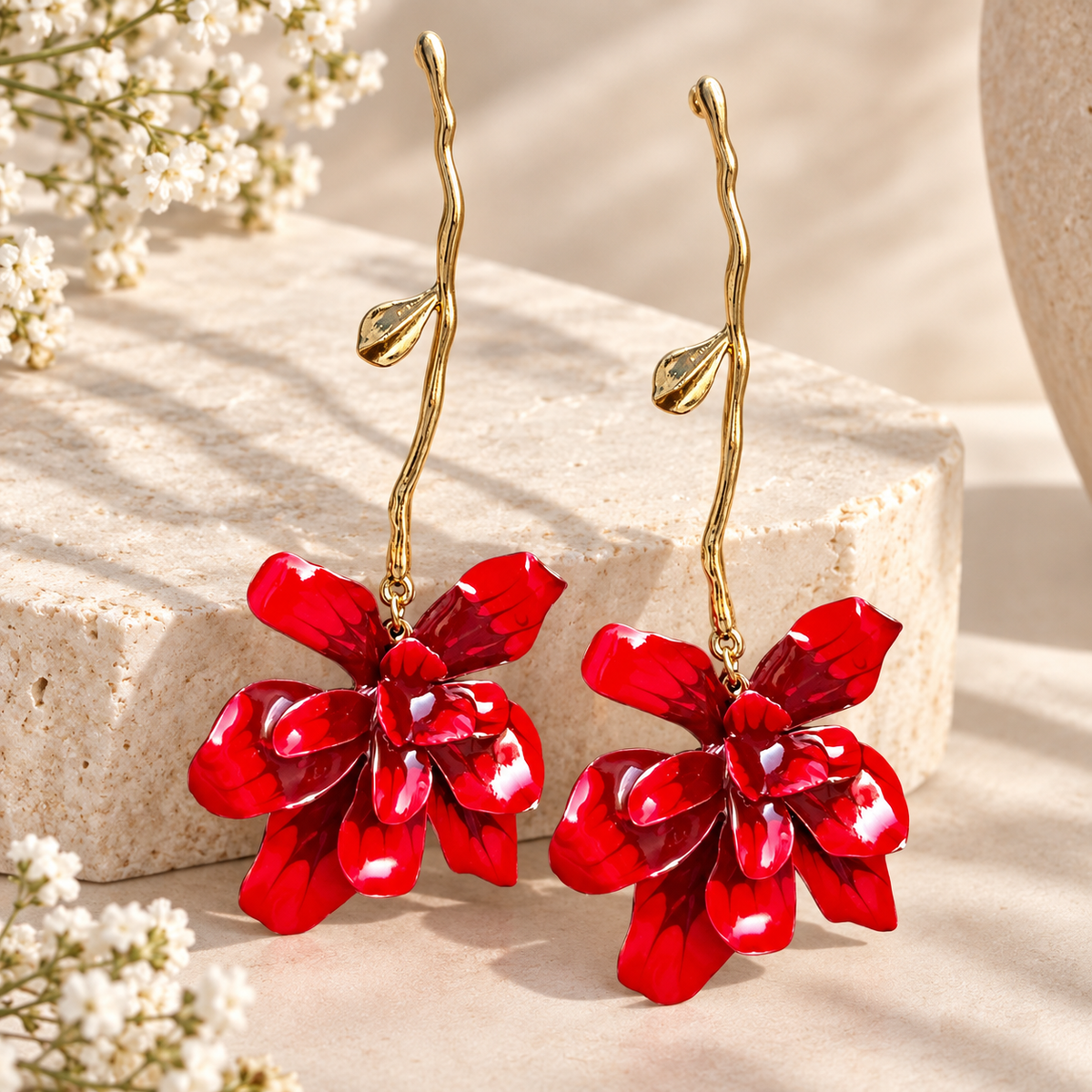 Pendientes Geranio